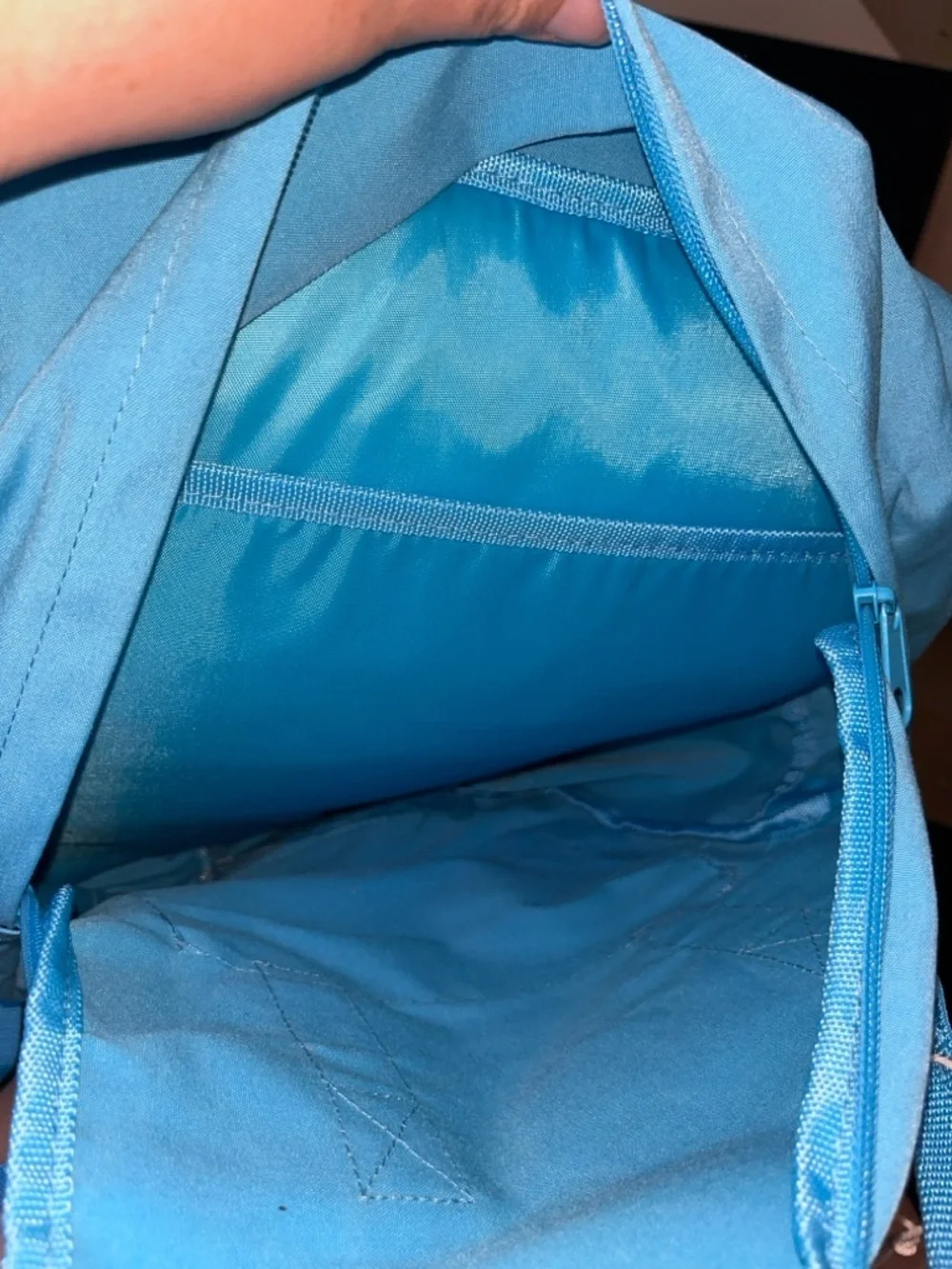 Aldi Gear Blue Rainbow Backpack with Laptop Sleeve Pockets Logo 14” x 10”
